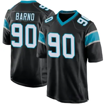 Nike Amare Barno Men's Game Carolina Panthers Black Team Color Jersey