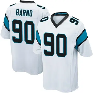 Nike Amare Barno Men's Game Carolina Panthers White Jersey