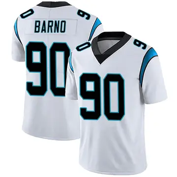 Nike Amare Barno Youth Limited Carolina Panthers White Vapor Untouchable Jersey