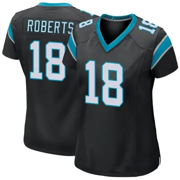 Nike Andre Roberts Women's Game Carolina Panthers Black Team Color Jersey