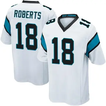 Nike Andre Roberts Youth Game Carolina Panthers White Jersey