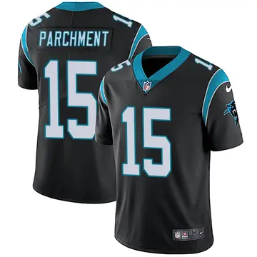 Nike Andrew Parchment Men's Limited Carolina Panthers Black Team Color Vapor Untouchable Jersey