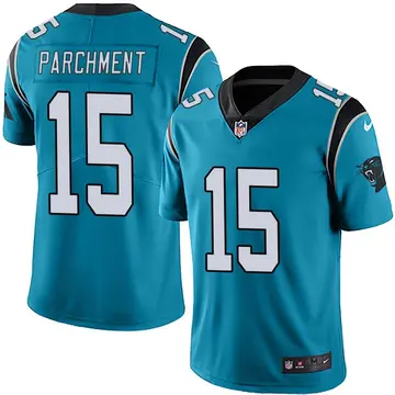 Nike Andrew Parchment Men's Limited Carolina Panthers Blue Alternate Vapor Untouchable Jersey