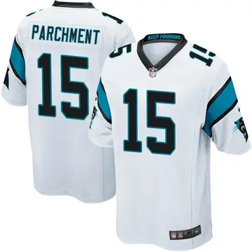 Nike Andrew Parchment Youth Game Carolina Panthers White Jersey