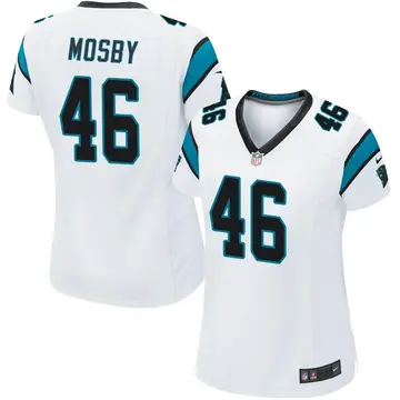 Nike Arron Mosby Women's Game Carolina Panthers White Jersey