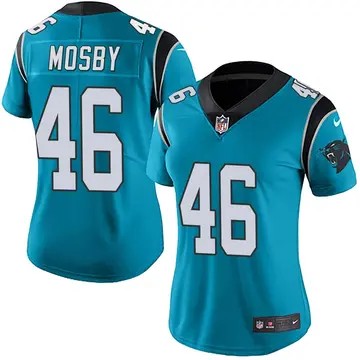 Nike Arron Mosby Women's Limited Carolina Panthers Blue Alternate Vapor Untouchable Jersey
