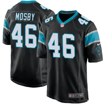 Nike Arron Mosby Youth Game Carolina Panthers Black Team Color Jersey