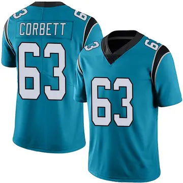 Nike Austin Corbett Men's Limited Carolina Panthers Blue Alternate Vapor Untouchable Jersey