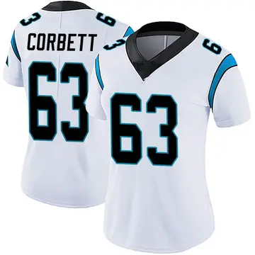 Nike Austin Corbett Women's Limited Carolina Panthers White Vapor Untouchable Jersey