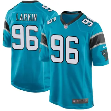 Nike Austin Larkin Men's Game Carolina Panthers Blue Alternate Jersey