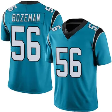 Nike Bradley Bozeman Men's Limited Carolina Panthers Blue Alternate Vapor Untouchable Jersey