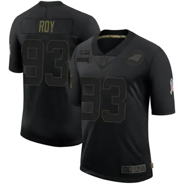 Nike Bravvion Roy Men's Limited Carolina Panthers Black 2020 Salute To Service Jersey