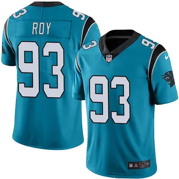 Nike Bravvion Roy Men's Limited Carolina Panthers Blue Alternate Vapor Untouchable Jersey