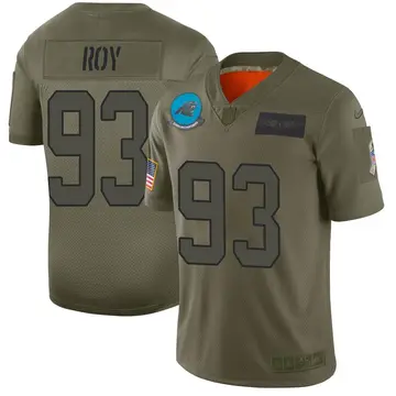 Nike Bravvion Roy Men's Limited Carolina Panthers Camo 2019 Salute to Service Jersey