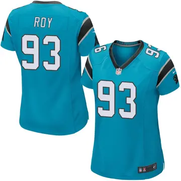 Nike Bravvion Roy Women's Game Carolina Panthers Blue Alternate Jersey