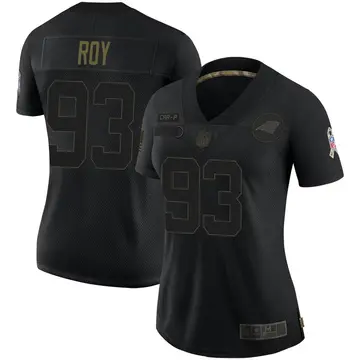 Nike Bravvion Roy Women's Limited Carolina Panthers Black 2020 Salute To Service Jersey