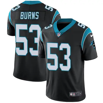 Nike Brian Burns Men's Limited Carolina Panthers Black Team Color Vapor Untouchable Jersey