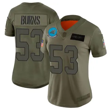 Nike Brian Burns Women's Limited Carolina Panthers Camo 2019 Salute to Service Jersey