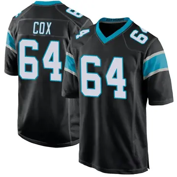 Nike Bryan Cox Men's Game Carolina Panthers Black Team Color Jersey