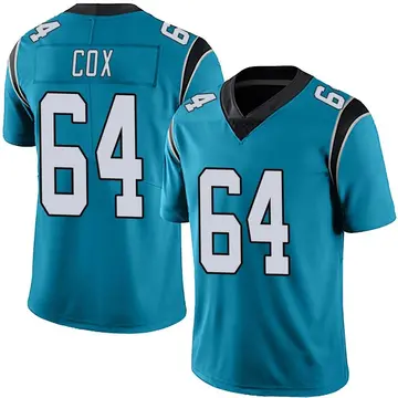 Nike Bryan Cox Men's Limited Carolina Panthers Blue Alternate Vapor Untouchable Jersey