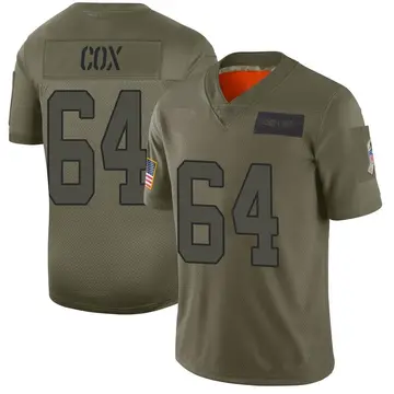 Nike Bryan Cox Men's Limited Carolina Panthers Camo 2019 Salute to Service Jersey