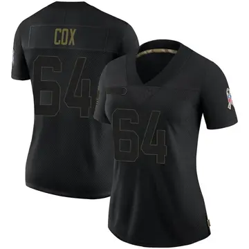 Nike Bryan Cox Women's Limited Carolina Panthers Black 2020 Salute To Service Jersey