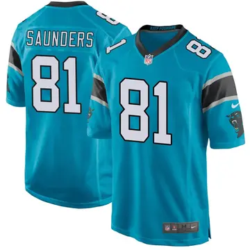 Nike C.J. Saunders Men's Game Carolina Panthers Blue Alternate Jersey