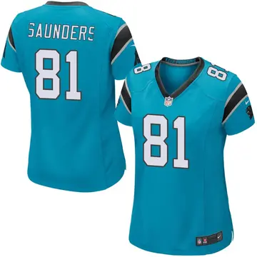 Nike C.J. Saunders Women's Game Carolina Panthers Blue Alternate Jersey