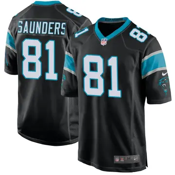 Nike C.J. Saunders Youth Game Carolina Panthers Black Team Color Jersey