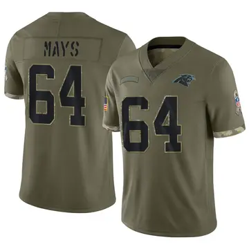 Nike Cade Mays Youth Limited Carolina Panthers Olive 2022 Salute To Service Jersey