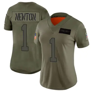 Nike Cam Newton Women's Limited Carolina Panthers Camo 2019 Salute to Service Jersey