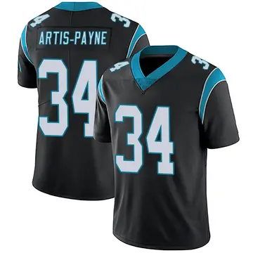 Nike Cameron Artis-Payne Men's Limited Carolina Panthers Black Team Color Vapor Untouchable Jersey