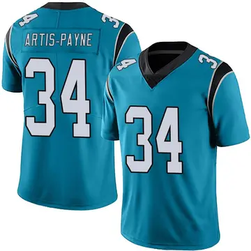 Nike Cameron Artis-Payne Men's Limited Carolina Panthers Blue Alternate Vapor Untouchable Jersey