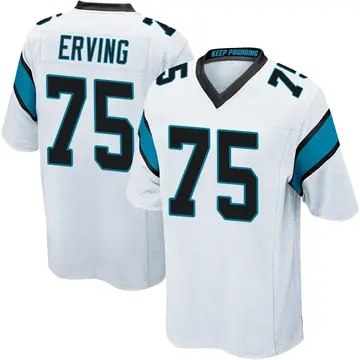 Nike Cameron Erving Men's Game Carolina Panthers White Jersey