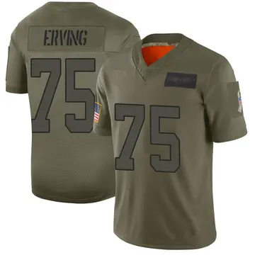 Nike Cameron Erving Men's Limited Carolina Panthers Camo 2019 Salute to Service Jersey