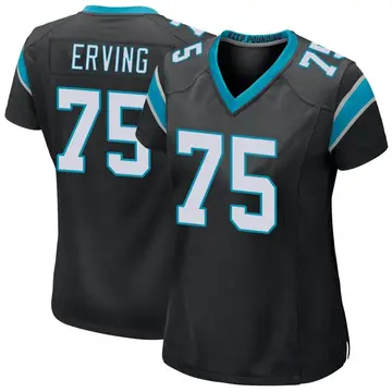Nike Cameron Erving Women's Game Carolina Panthers Black Team Color Jersey