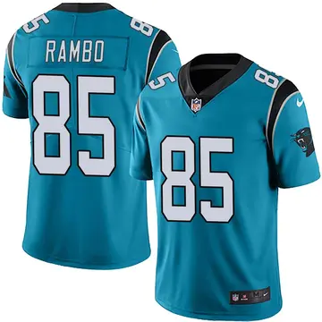 Nike Charleston Rambo Youth Limited Carolina Panthers Blue Alternate Vapor Untouchable Jersey