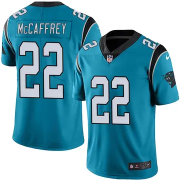 Nike Christian McCaffrey Men's Limited Carolina Panthers Blue Alternate Vapor Untouchable Jersey