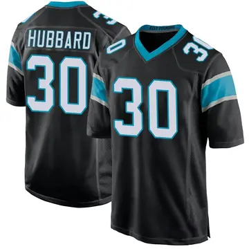 Nike Chuba Hubbard Men's Game Carolina Panthers Black Team Color Jersey