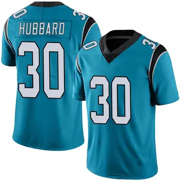 Nike Chuba Hubbard Men's Limited Carolina Panthers Blue Alternate Vapor Untouchable Jersey