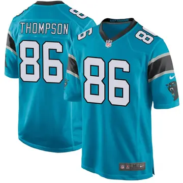 Nike Colin Thompson Men's Game Carolina Panthers Blue Alternate Jersey