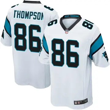 Nike Colin Thompson Men's Game Carolina Panthers White Jersey