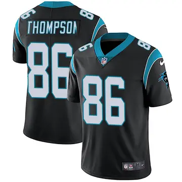 Nike Colin Thompson Men's Limited Carolina Panthers Black Team Color Vapor Untouchable Jersey