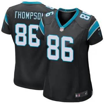 Nike Colin Thompson Women's Game Carolina Panthers Black Team Color Jersey