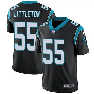 Nike Cory Littleton Men's Limited Carolina Panthers Black Team Color Vapor Untouchable Jersey