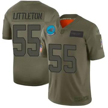 Nike Cory Littleton Men's Limited Carolina Panthers Camo 2019 Salute to Service Jersey
