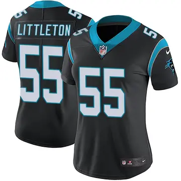 Nike Cory Littleton Women's Limited Carolina Panthers Black Team Color Vapor Untouchable Jersey