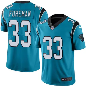 Nike D'Onta Foreman Youth Limited Carolina Panthers Blue Alternate Vapor Untouchable Jersey