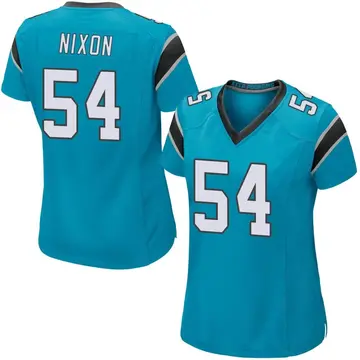 Nike Daviyon Nixon Women's Game Carolina Panthers Blue Alternate Jersey