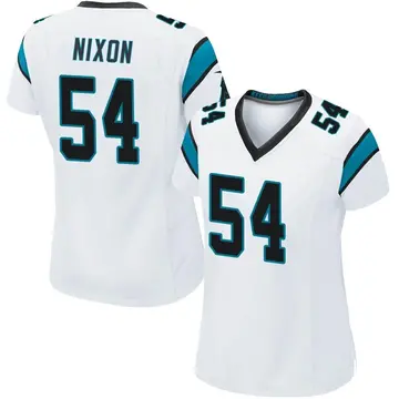 Nike Daviyon Nixon Women's Game Carolina Panthers White Jersey